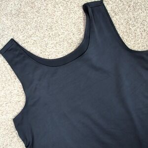 CJ Banks Navy 1X Tank Top Sleeveless Scoop Neck Comfort Stretch